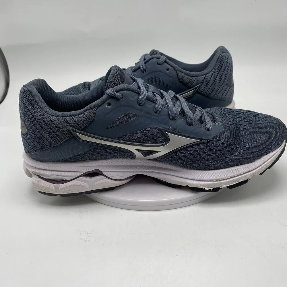 Mizuno Shoes Women Size 7 Wave Rider 23 Gray Athletic Running Trainers 3993 - Picture 16 of 16